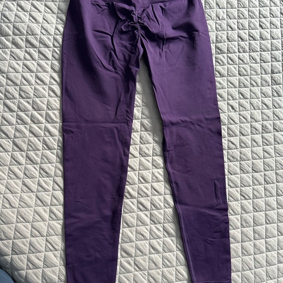 Purple First Health Workout Tights - Picture 3 of 4